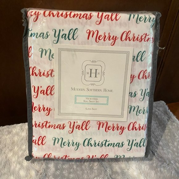 Modern Southern Home Bedding King Size Christmas Sheets Poshmark